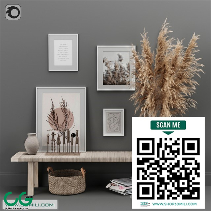 Decoration Set 02 pampas & Console